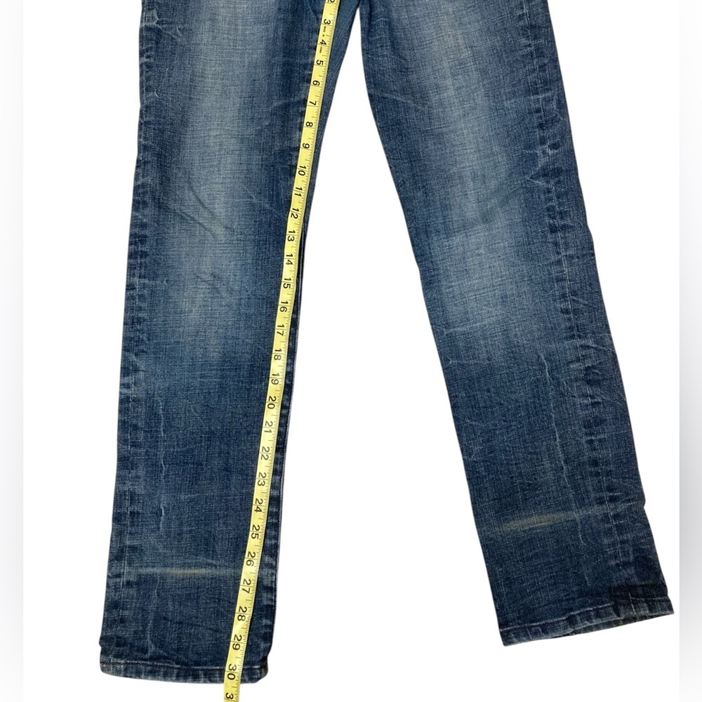 3/$20 Seven7 Medium Wash Low Rise Skinny Jeans 2000’s Retro Women’s 32 Denim - Picture 8 of 10